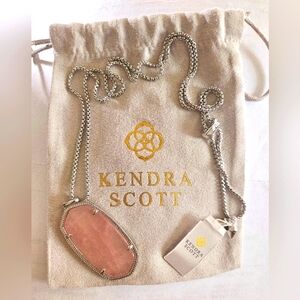 Kendra Scott Silver Long Pendant Adjustable Necklace